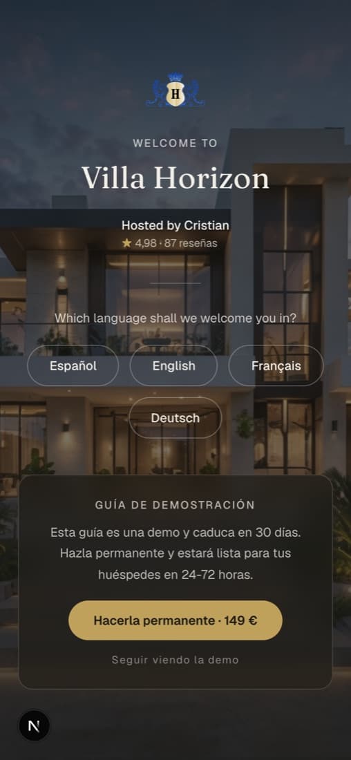 The welcome